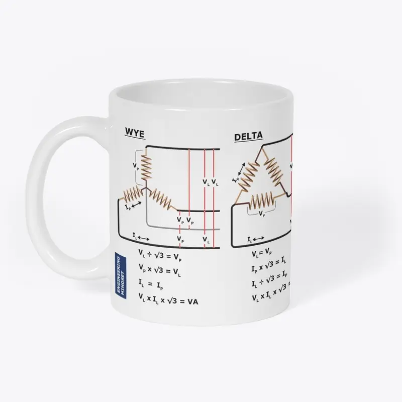 3 Phase Transformer Mug - White